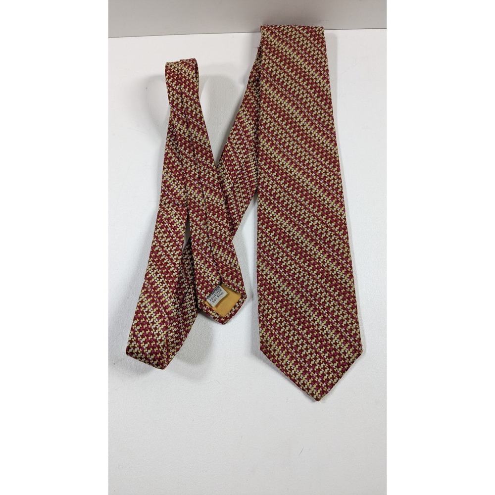 Lot of 10 Vintage Designer Ties Silk and Polyester, Striped, paisley, Gothic - Picture 13 of 16